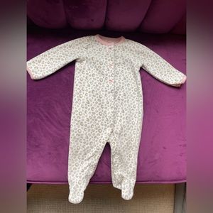 Baby Girl Carter’s Pajamas Onesie (Size: 6 months) - Excellent Condition